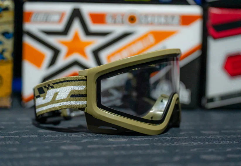 JT Pro-Flex QLS Complete Goggle Frame - Olive w/Clear Lens and Strap - Image 2