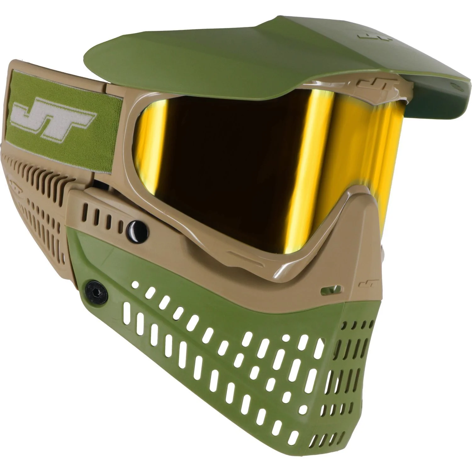 JT Proflex LE Paintball Mask - Tan/Olive - Image 2