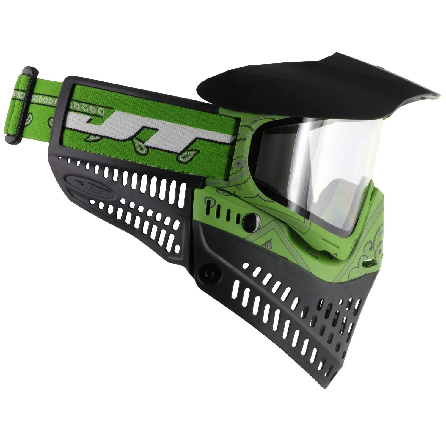 JT Proflex Paintball Mask - LE Bandana Series - Slime Green w/ Clear Lens ONLY - Image 5