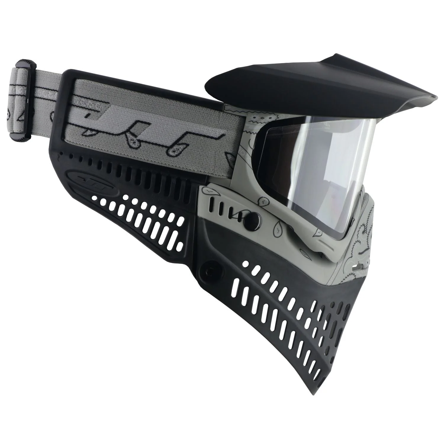 JT Proflex Paintball Mask - LE Bandana Series - Stone Gray w/ Clear Lens ONLY - Image 5