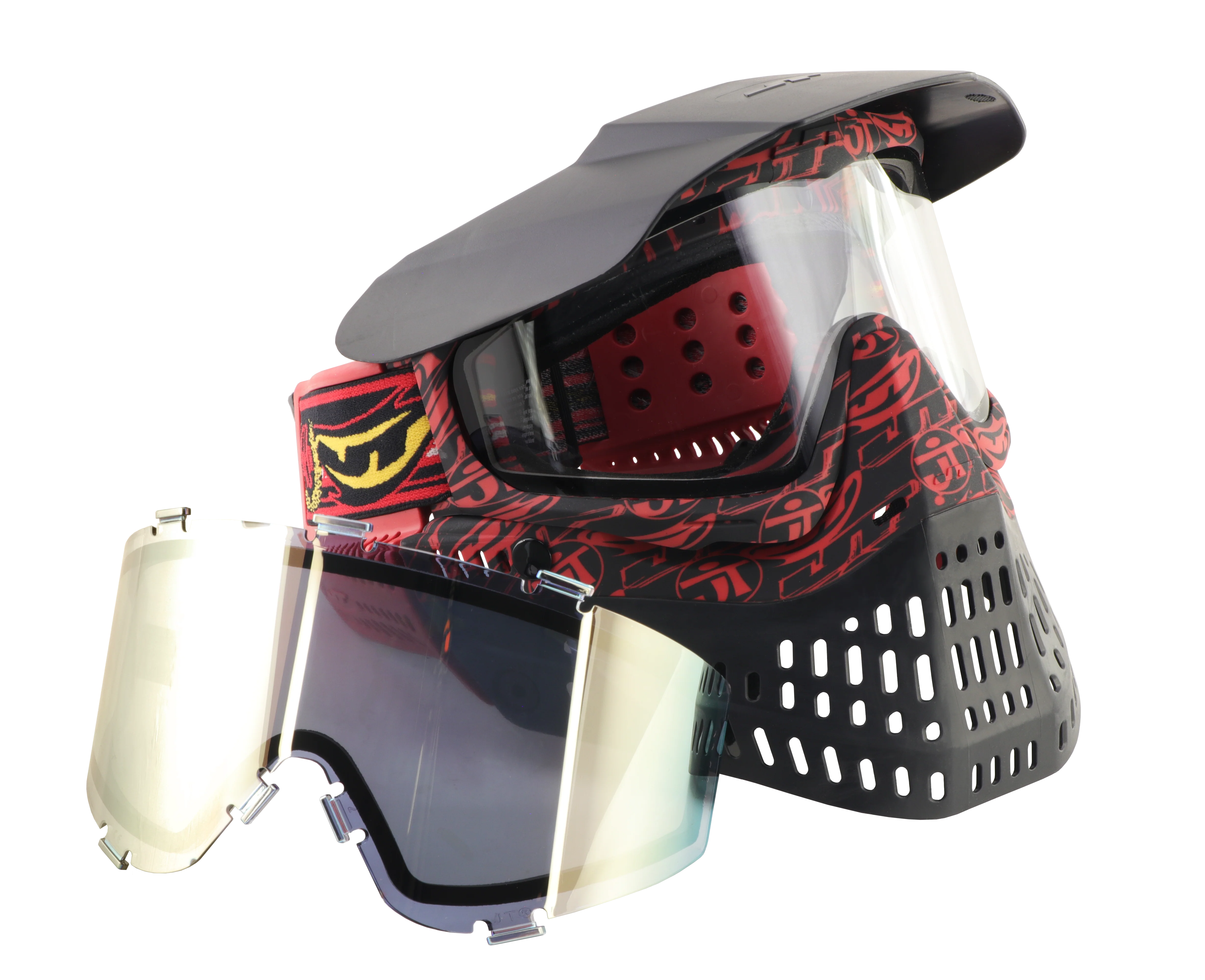 JT Proflex Paintball Mask - LE JT 40th Anniversary w/ Clear & Gold Lenses - Image 3