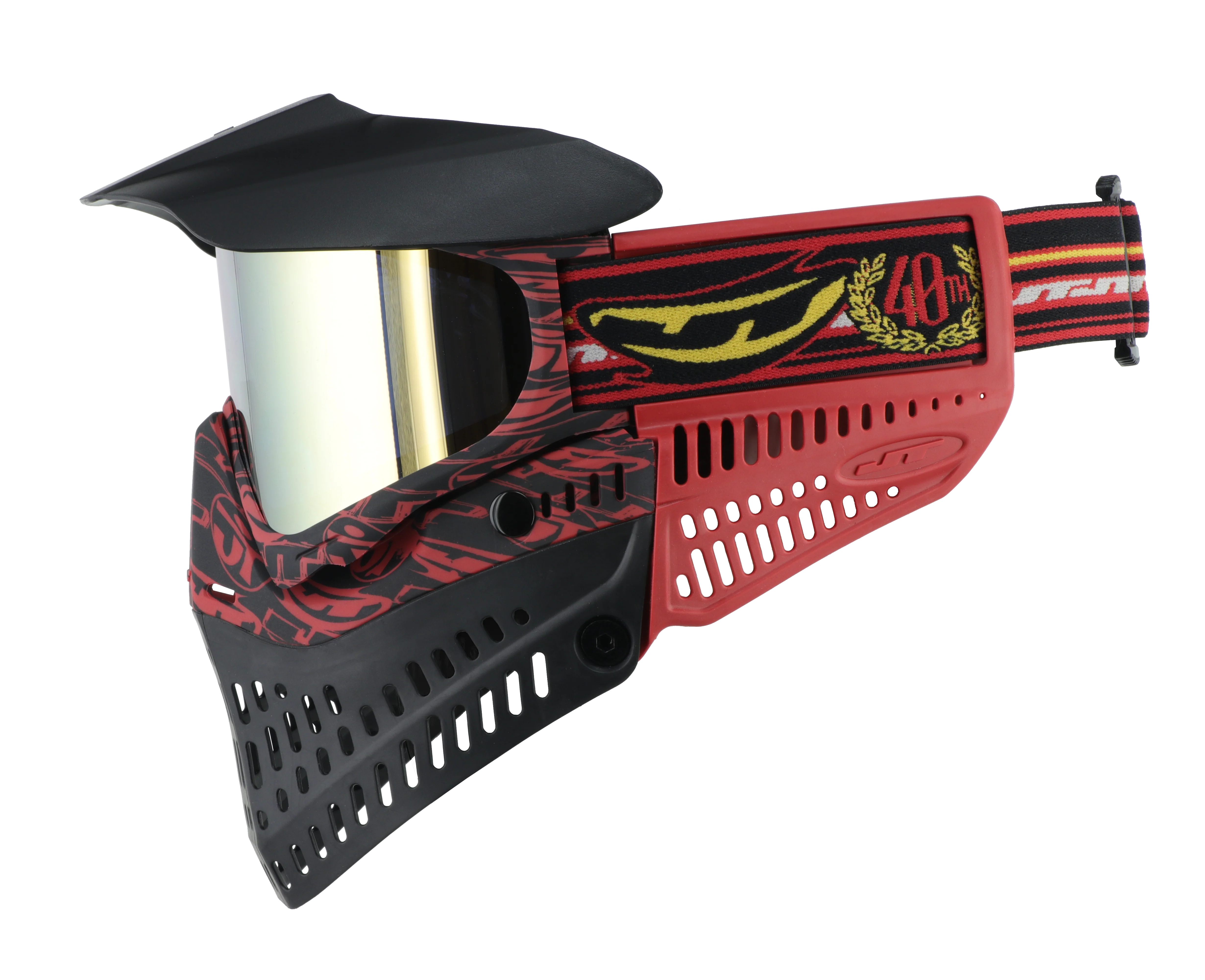 JT Proflex Paintball Mask - LE JT 40th Anniversary w/ Clear & Gold Lenses - Image 4