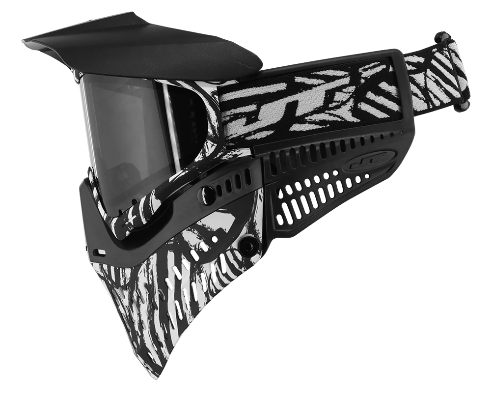 JT Proflex Paintball Mask - LE Zebra w/ Clear & Smoke Lens - Image 4