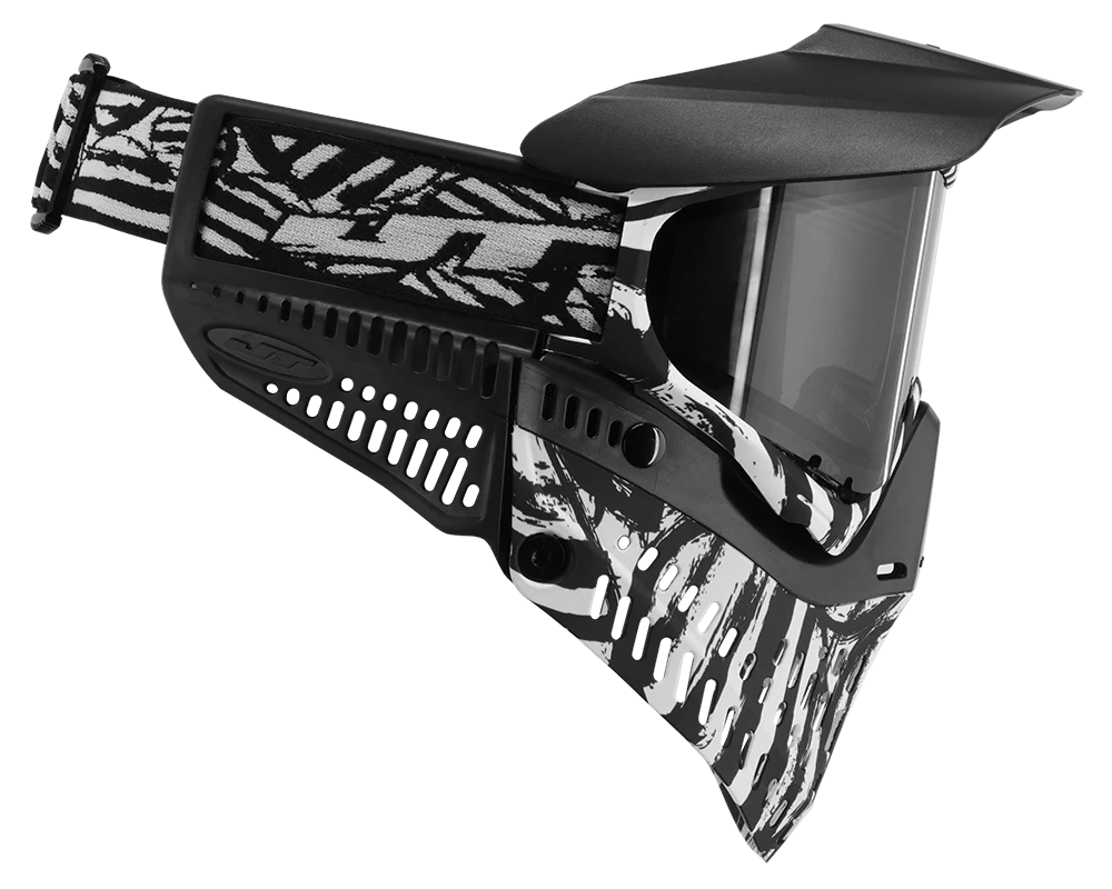 JT Proflex Paintball Mask - LE Zebra w/ Clear & Smoke Lens - Image 5