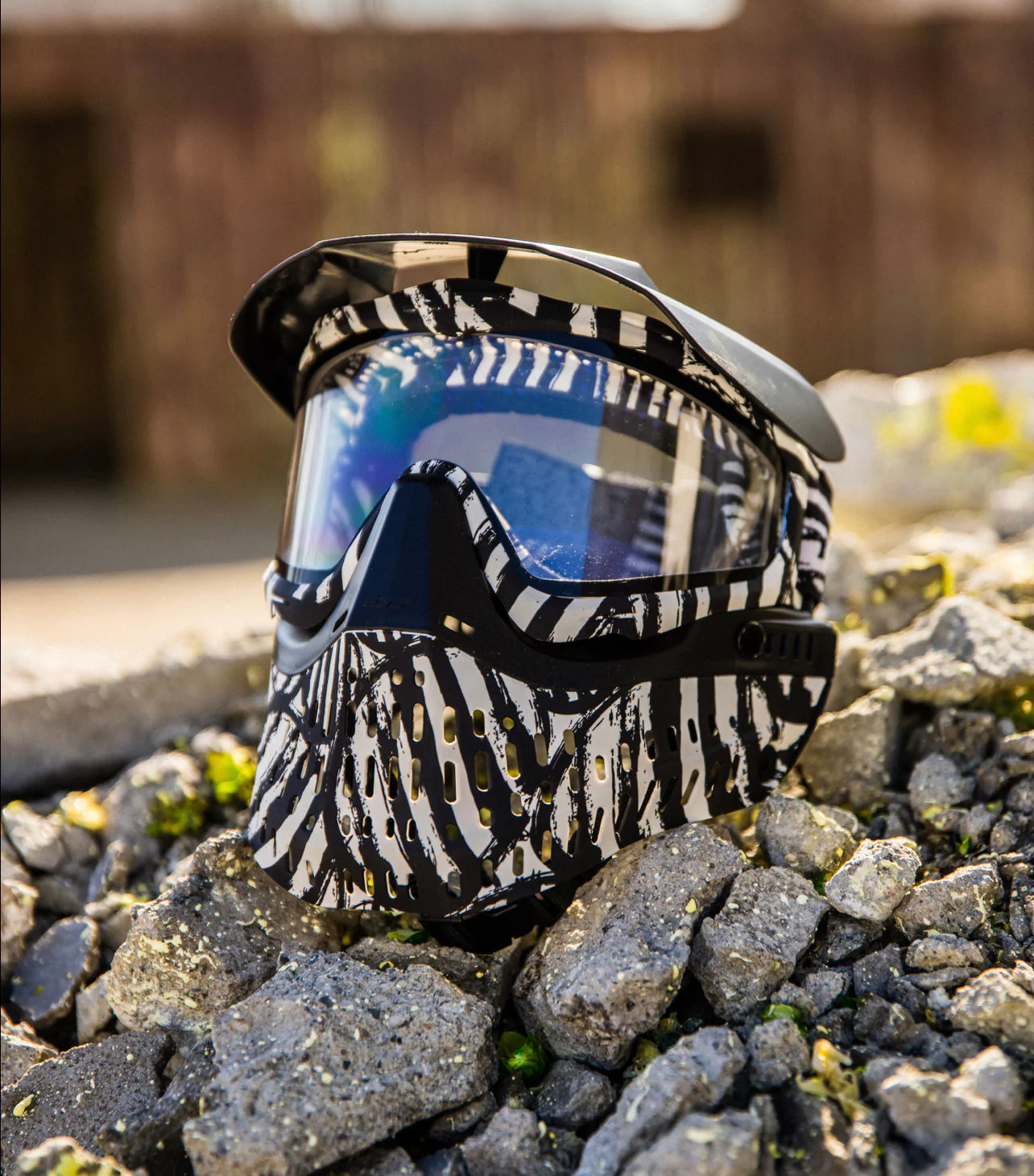 JT Proflex Paintball Mask - LE Zebra w/ Clear Lens ONLY - Image 2