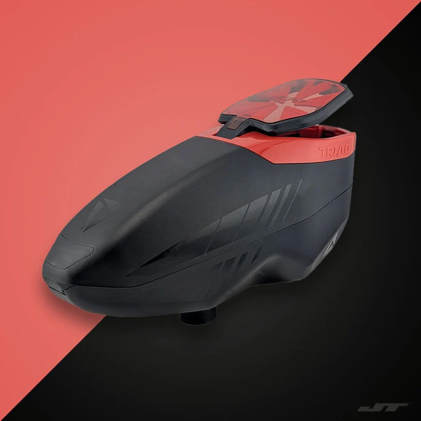 JT Triad REVISED Paintball Loader - Black/Red