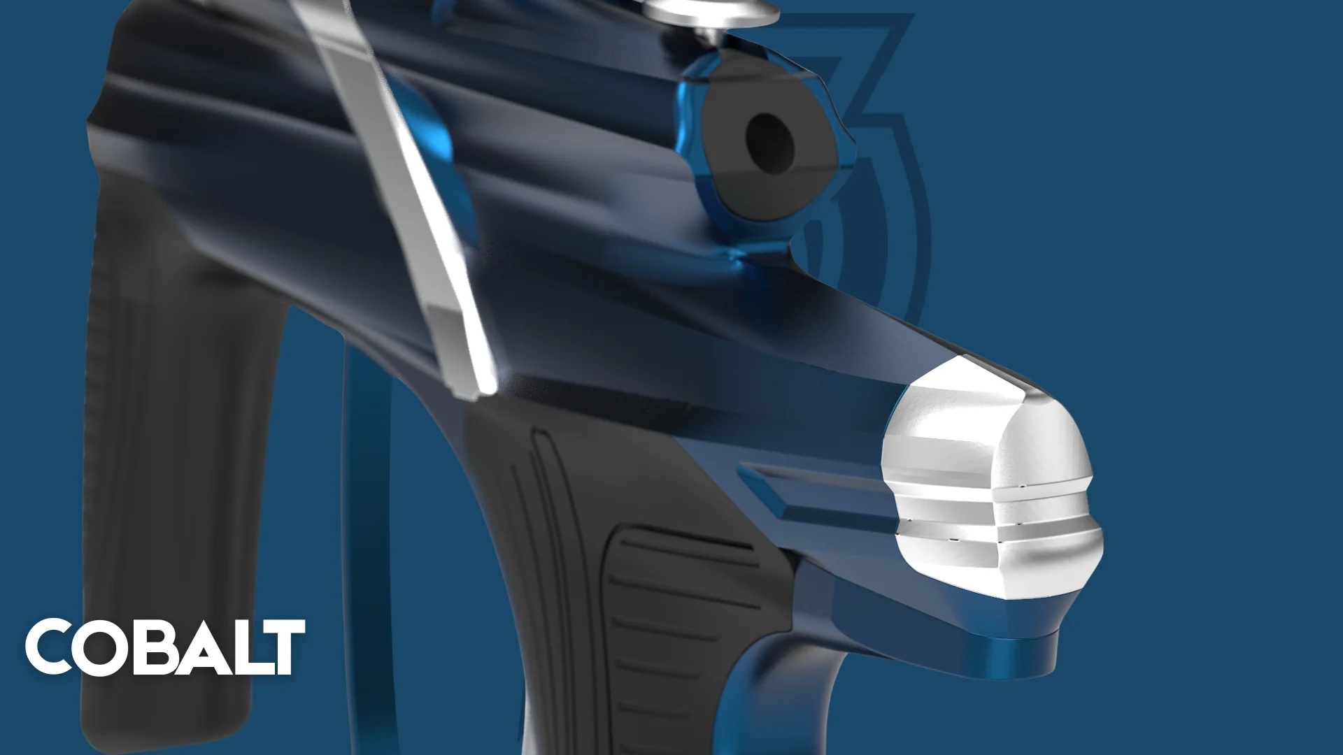 MacDev Cyborg X Paintball Marker - Cobalt (Dust Blue/Silver) *PRE-ORDER* - Image 2