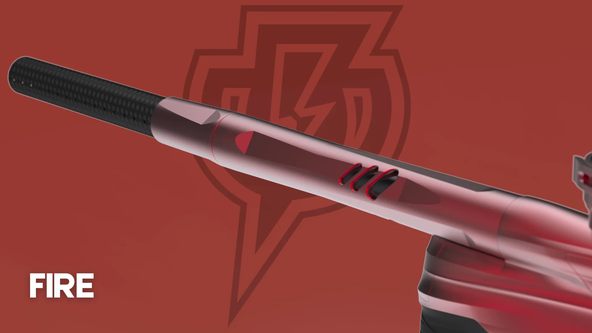MacDev Cyborg X Paintball Marker - Fire (Dust Red) *PRE-ORDER* - Image 3