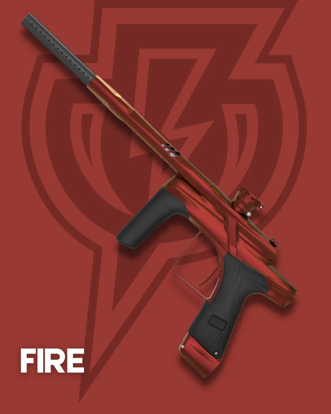 MacDev Cyborg X Paintball Marker - Fire (Dust Red) *PRE-ORDER* - Image 5