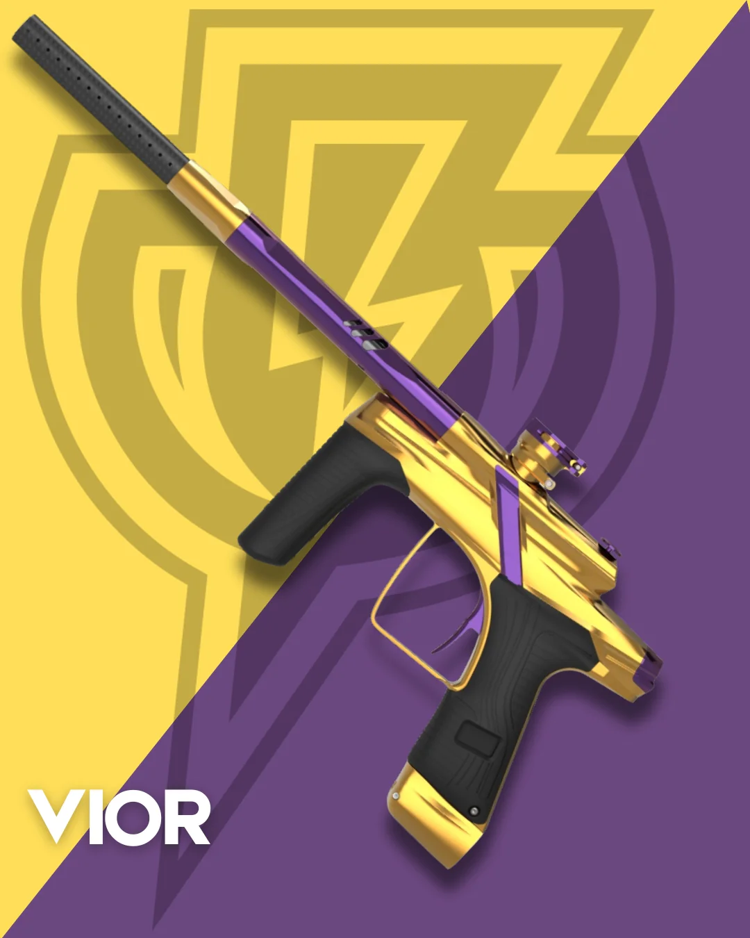 MacDev Cyborg X Paintball Marker - Vior (Gloss Gold/Purple) *PRE-ORDER* - Image 5