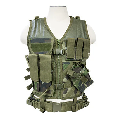 NCStar Tactical Vest - Woodland Camo - 2XL - Image 2