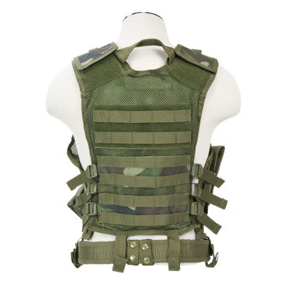 NCStar Tactical Vest - Woodland Camo - Regular - Image 3