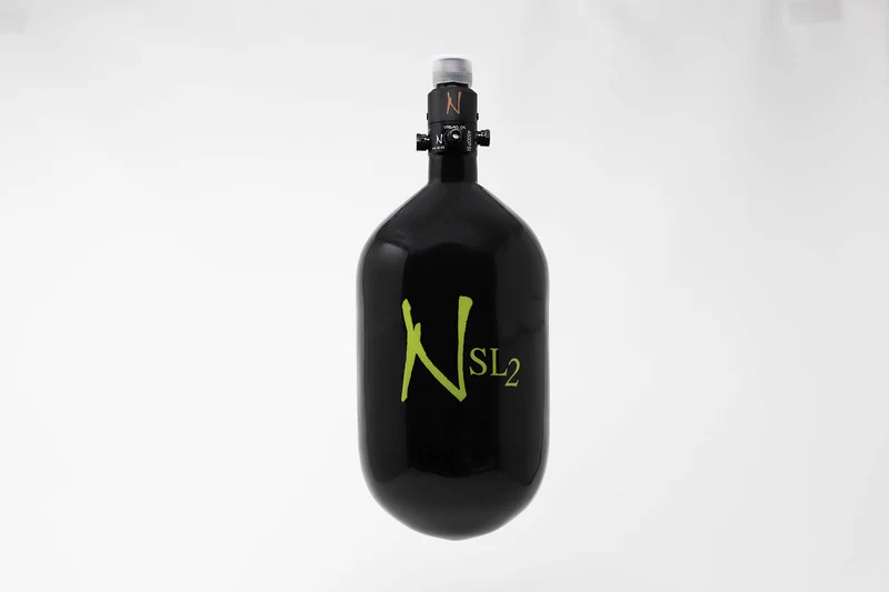 Ninja SL2 68/4500 Carbon Fiber Paintball Tank - Black/Lime - Image 2