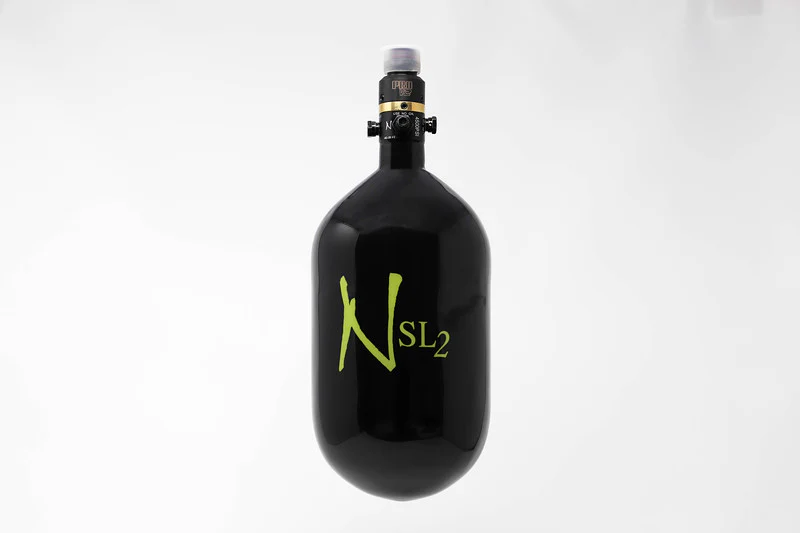 Ninja SL2 68/4500 Carbon Fiber Paintball Tank - Black/Lime - Image 3