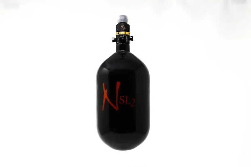 Ninja SL2 68/4500 Carbon Fiber Paintball Tank - Black/Red - Image 4