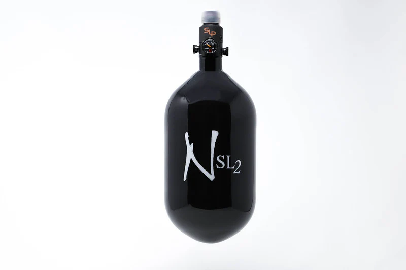 Ninja SL2 68/4500 Carbon Fiber Paintball Tank - Black/White - Image 3