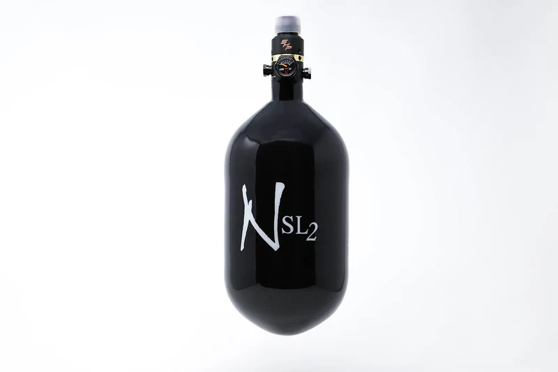 Ninja SL2 68/4500 Carbon Fiber Paintball Tank - Black/White - Image 4