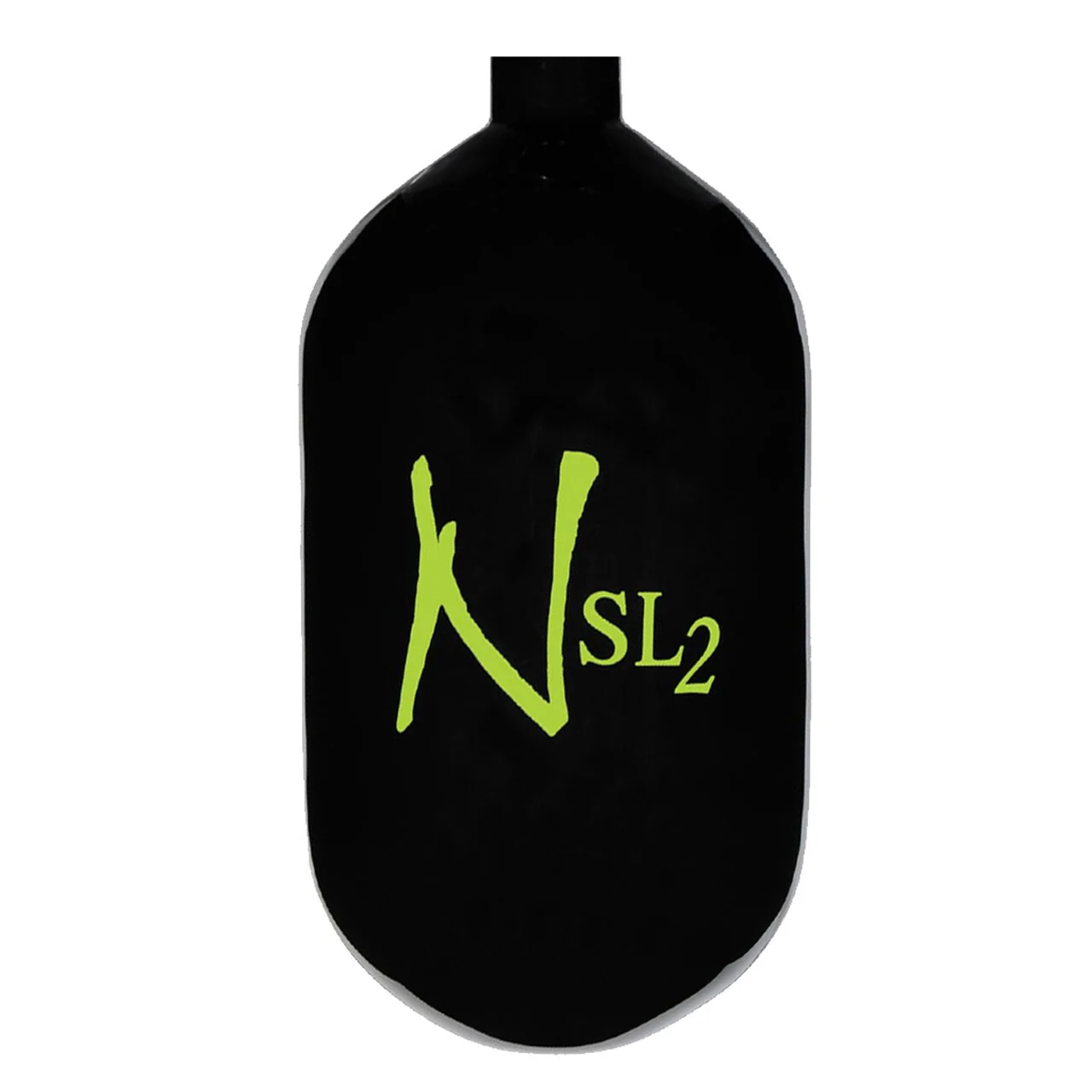 Ninja SL2 68/4500 Carbon Fiber Paintball Tank BOTTLE ONLY - Black/Lime - Image 2