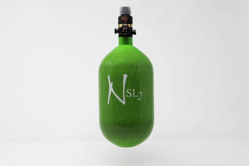 Ninja SL2 68/4500 Carbon Fiber Paintball Tank - Lime - Image 2