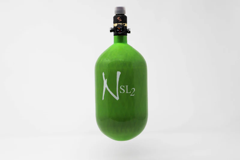 Ninja SL2 68/4500 Carbon Fiber Paintball Tank - Lime - Image 4