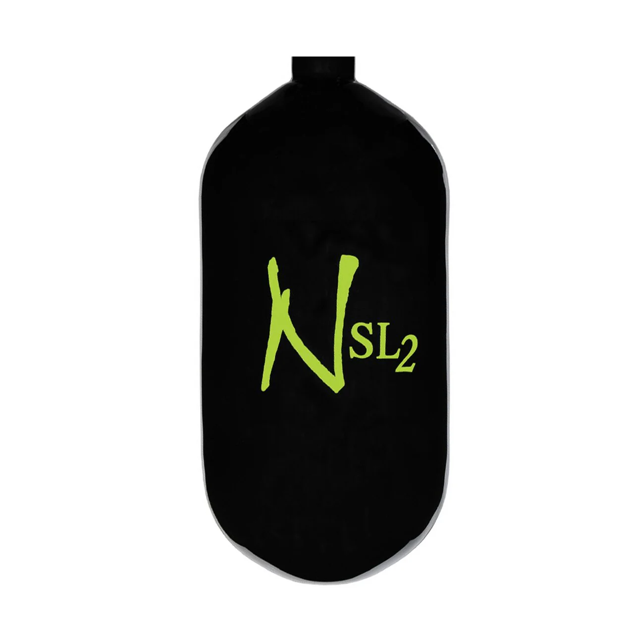 Ninja SL2 77/4500 Paintball Tank BOTTLE ONLY - Black/Lime - Image 2