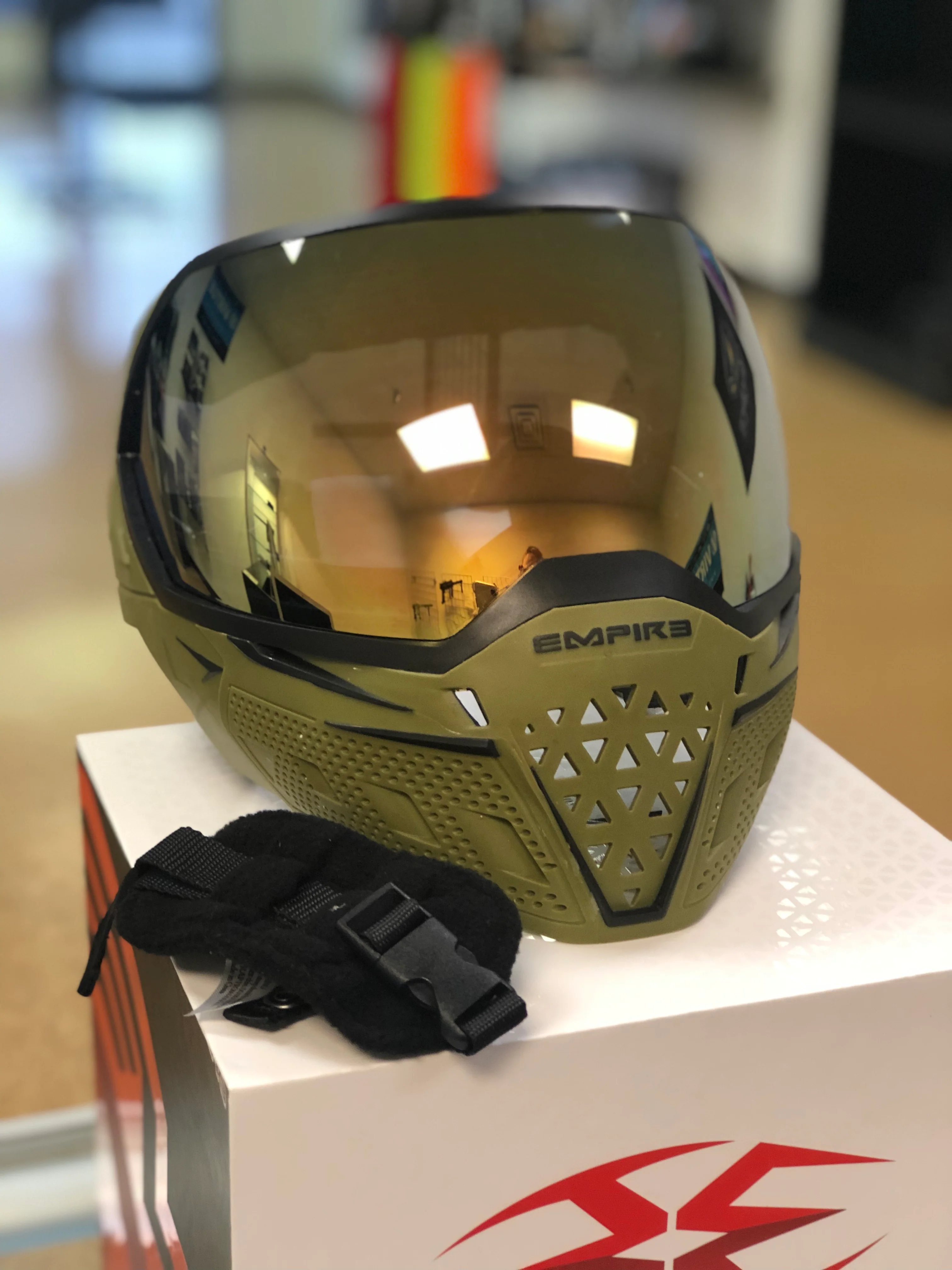 Olive EVS w/ Gold Mirror Lens - Image 2