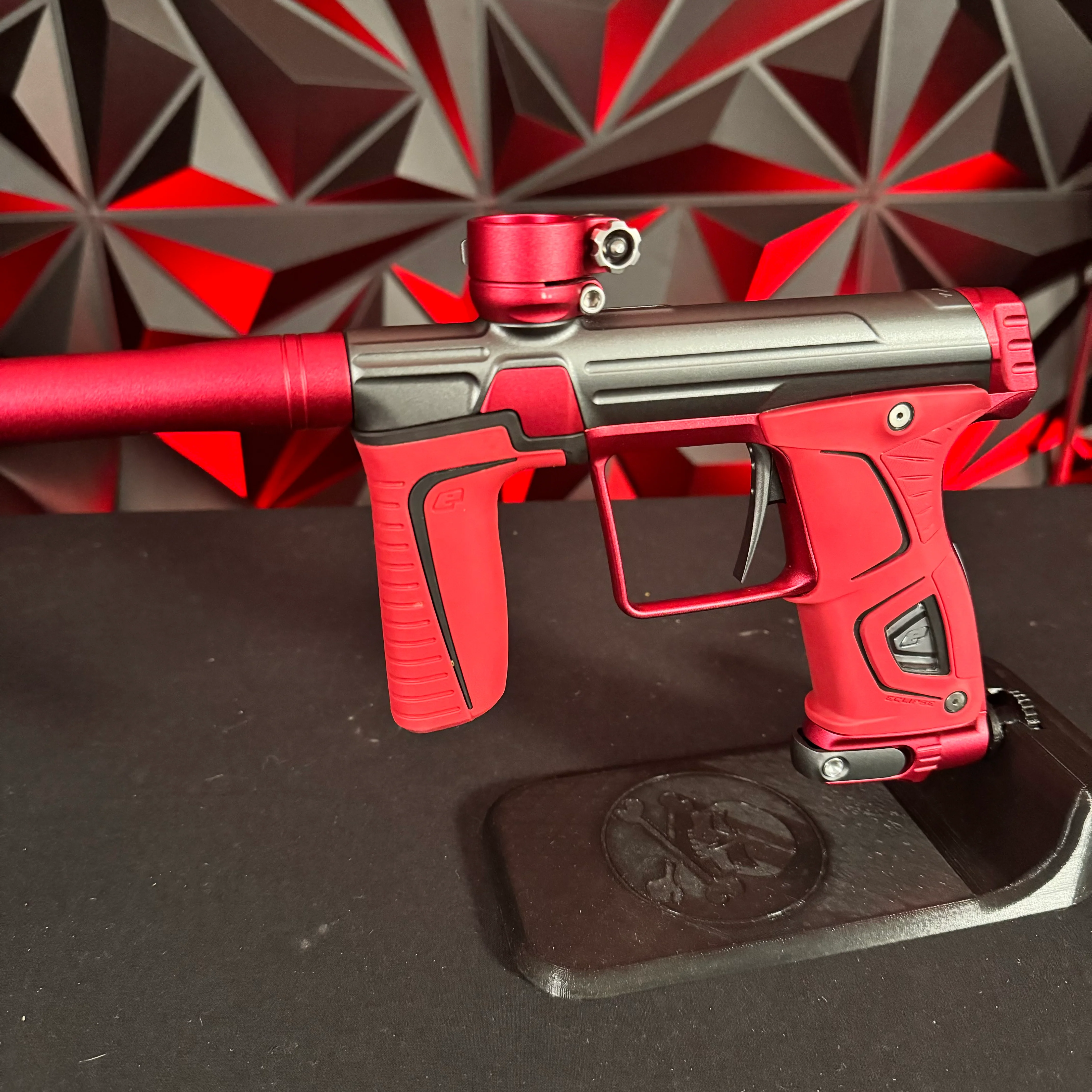 Used Planet Eclipse 170R Paintball Gun - Pewter/Red w/SSC Bolt - Image 5
