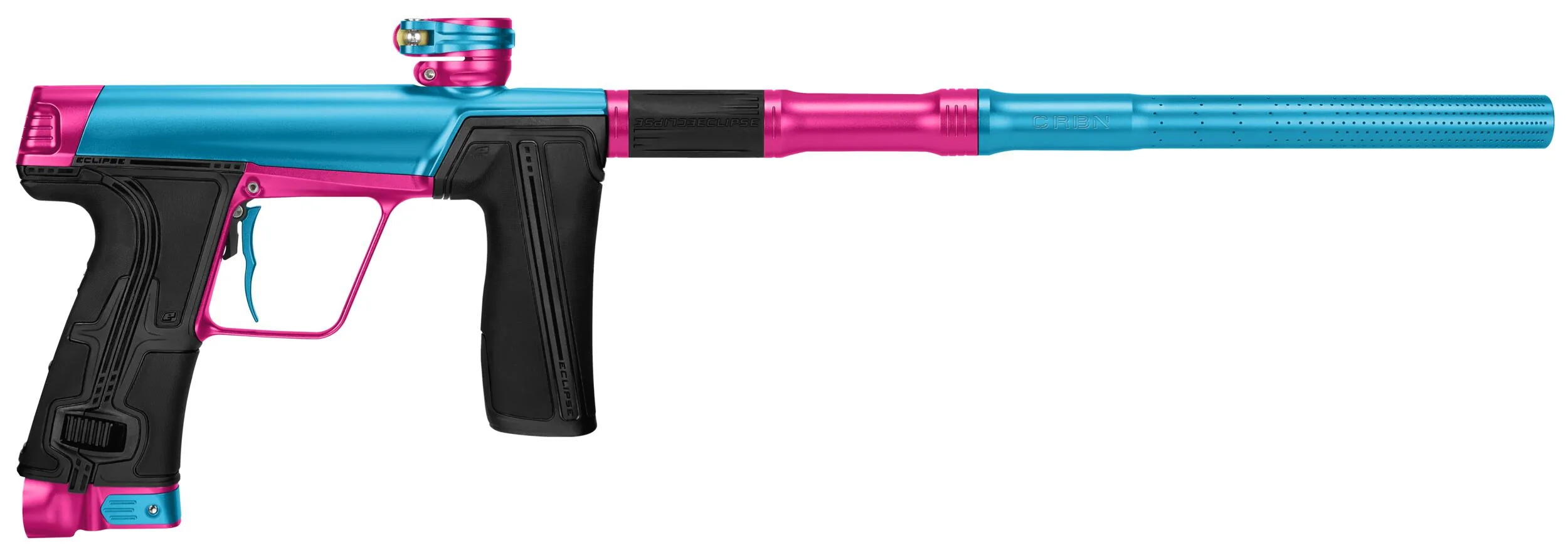 Planet Eclipse CS3 Pro Paintball Gun - Bubblegum (Turquoise/Pink) - Image 2