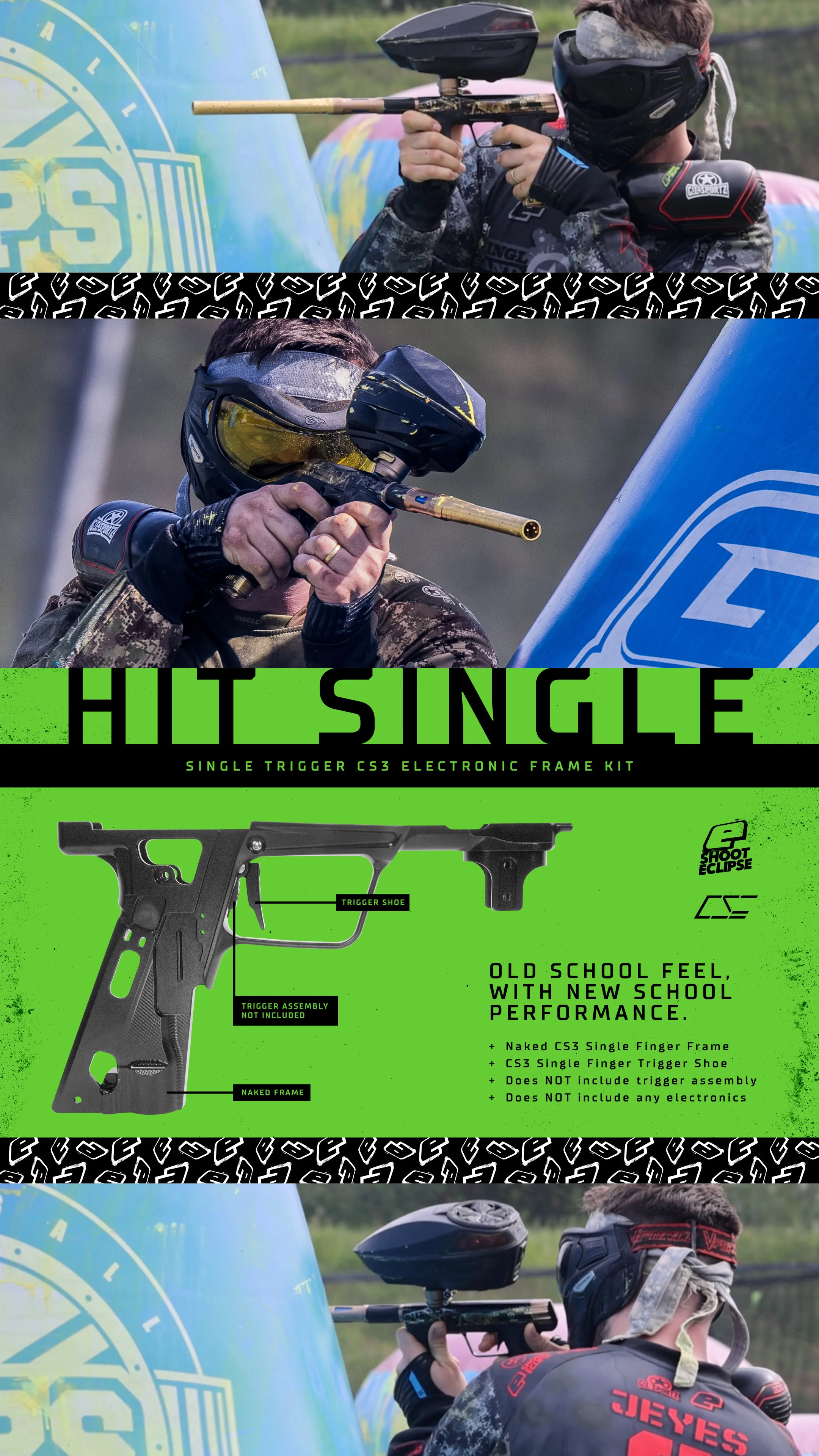 Planet Eclipse CS3 Single Finger Electronic Frame and Trigger - Black - Image 4