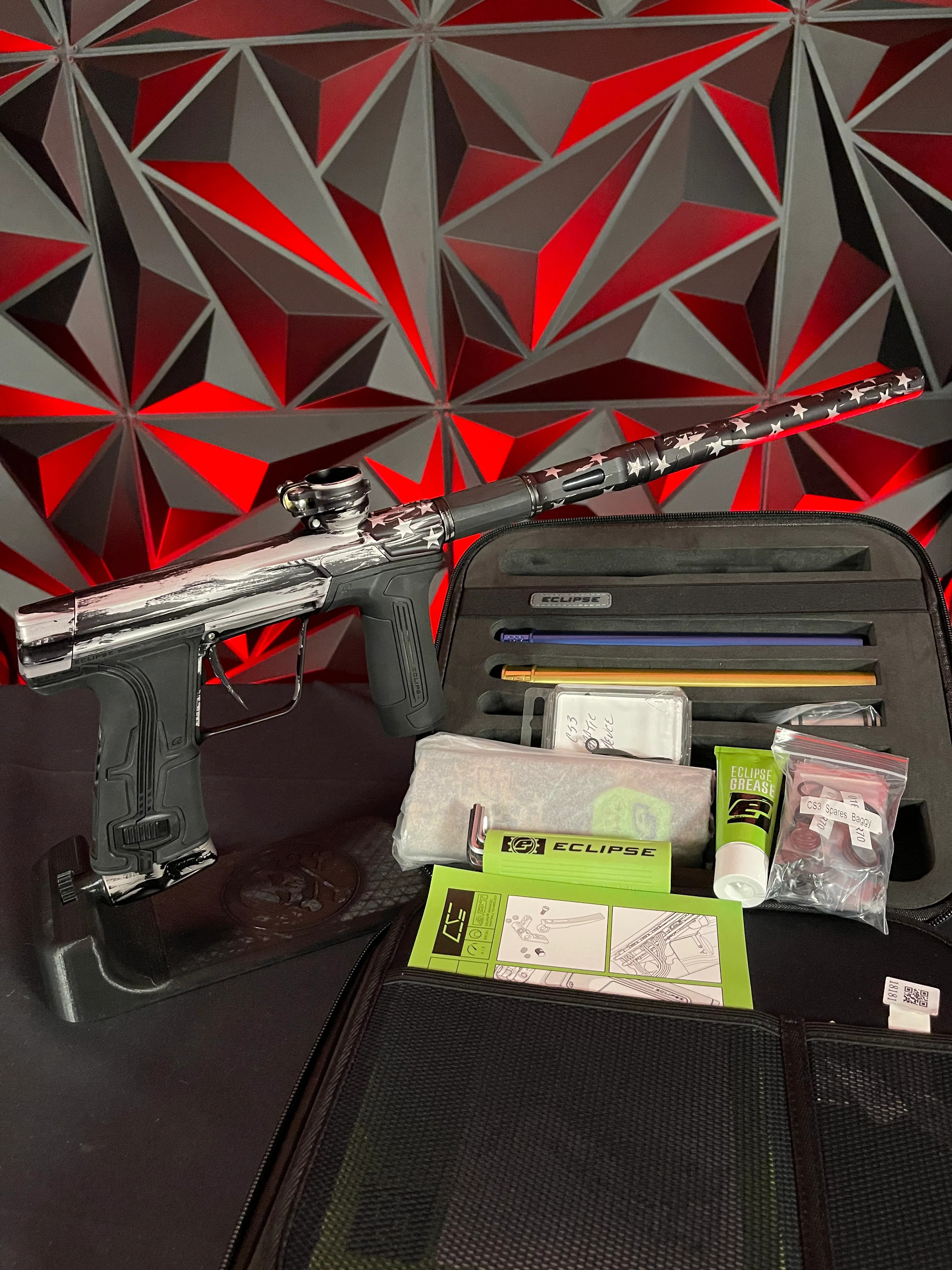 Used Planet Eclipse CS3 ULTIMATE Paintball Gun - LE Black Flag - Image 9