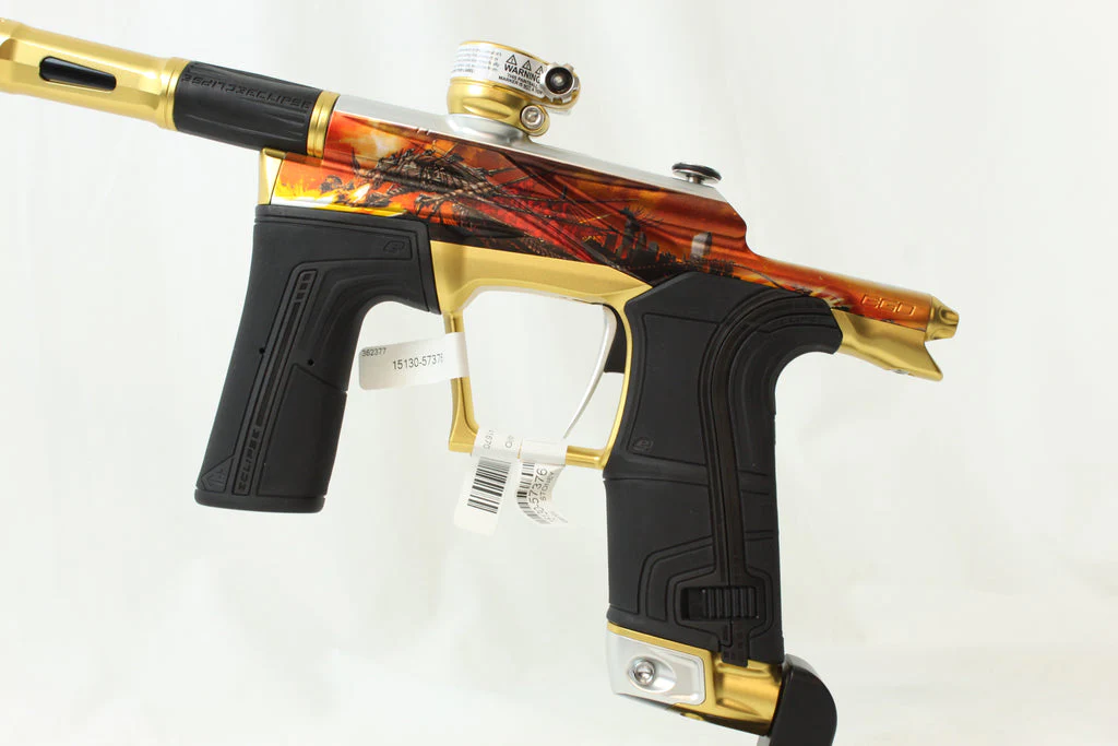 Planet Eclipse Ego LV2 Paintball Gun - LE Fire Dragon w/ Gold Accents *Only 10 Made* - Image 4