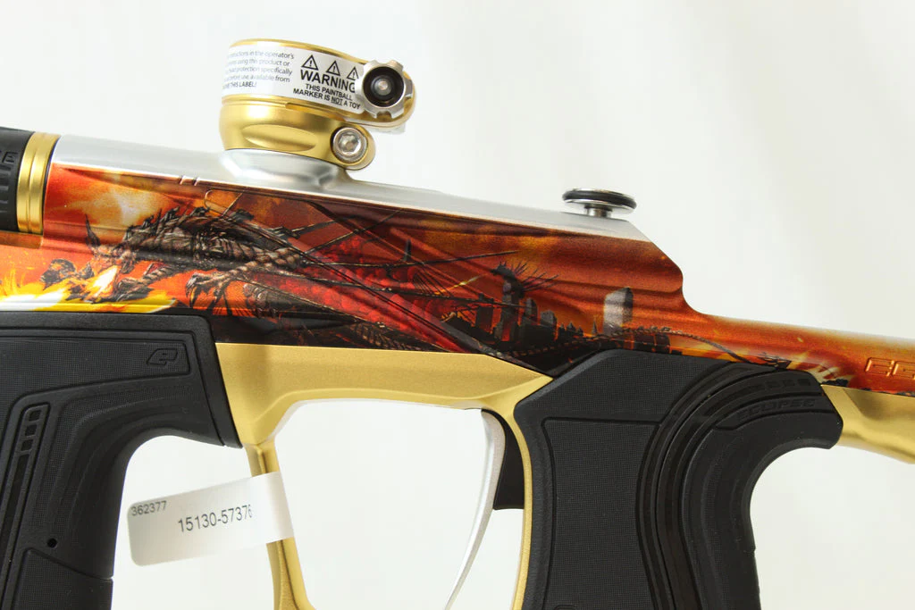 Planet Eclipse Ego LV2 Paintball Gun - LE Fire Dragon w/ Gold Accents *Only 10 Made* - Image 6