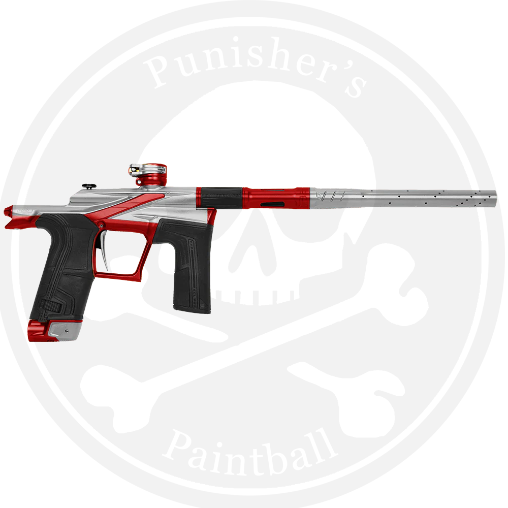 Planet Eclipse Ego LV2 Paintball Gun - Silver w/ Red Accents