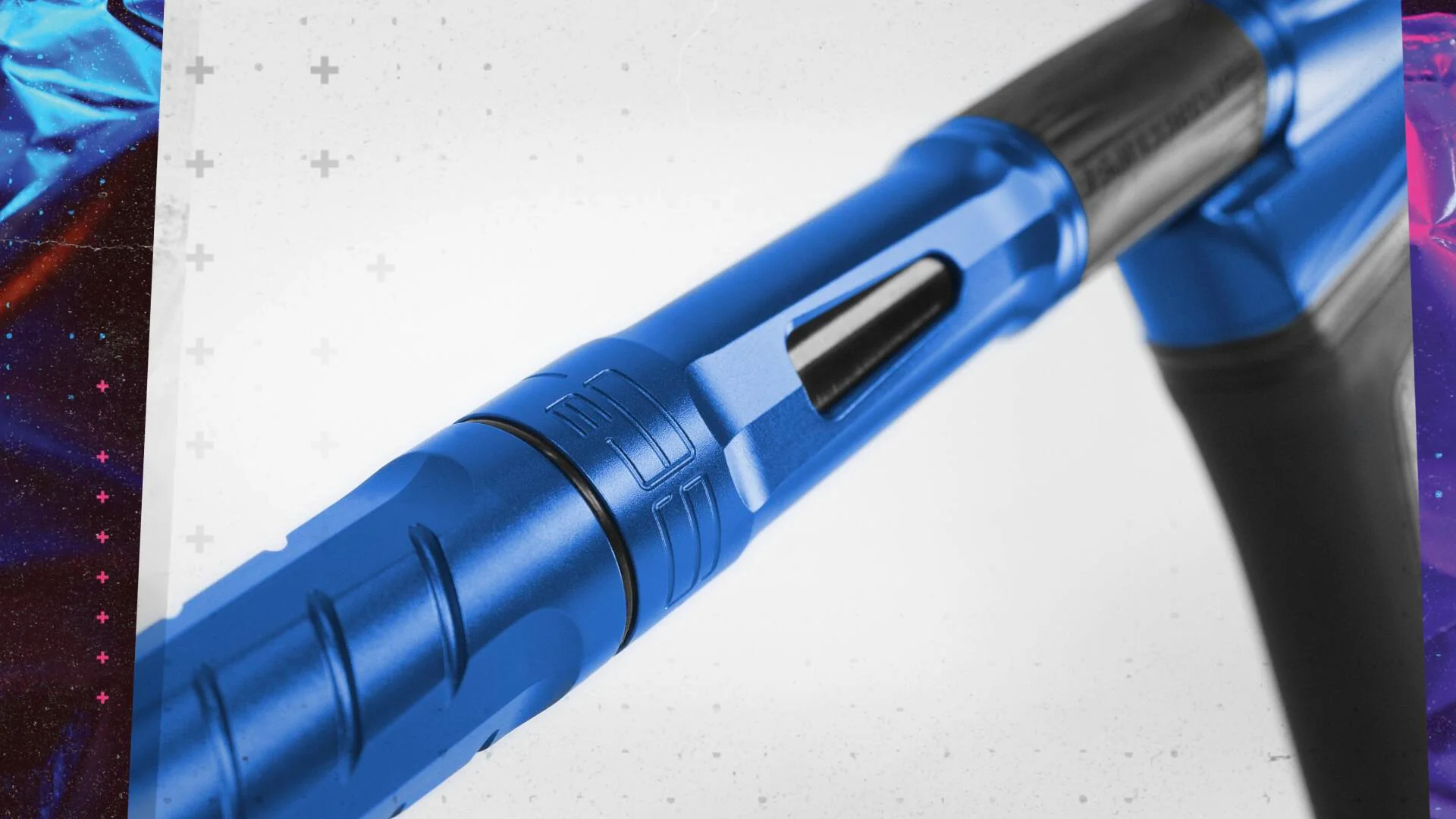 Planet Eclipse Ego LV2 Paintball Gun - Silver w/ Red Accents - Image 7