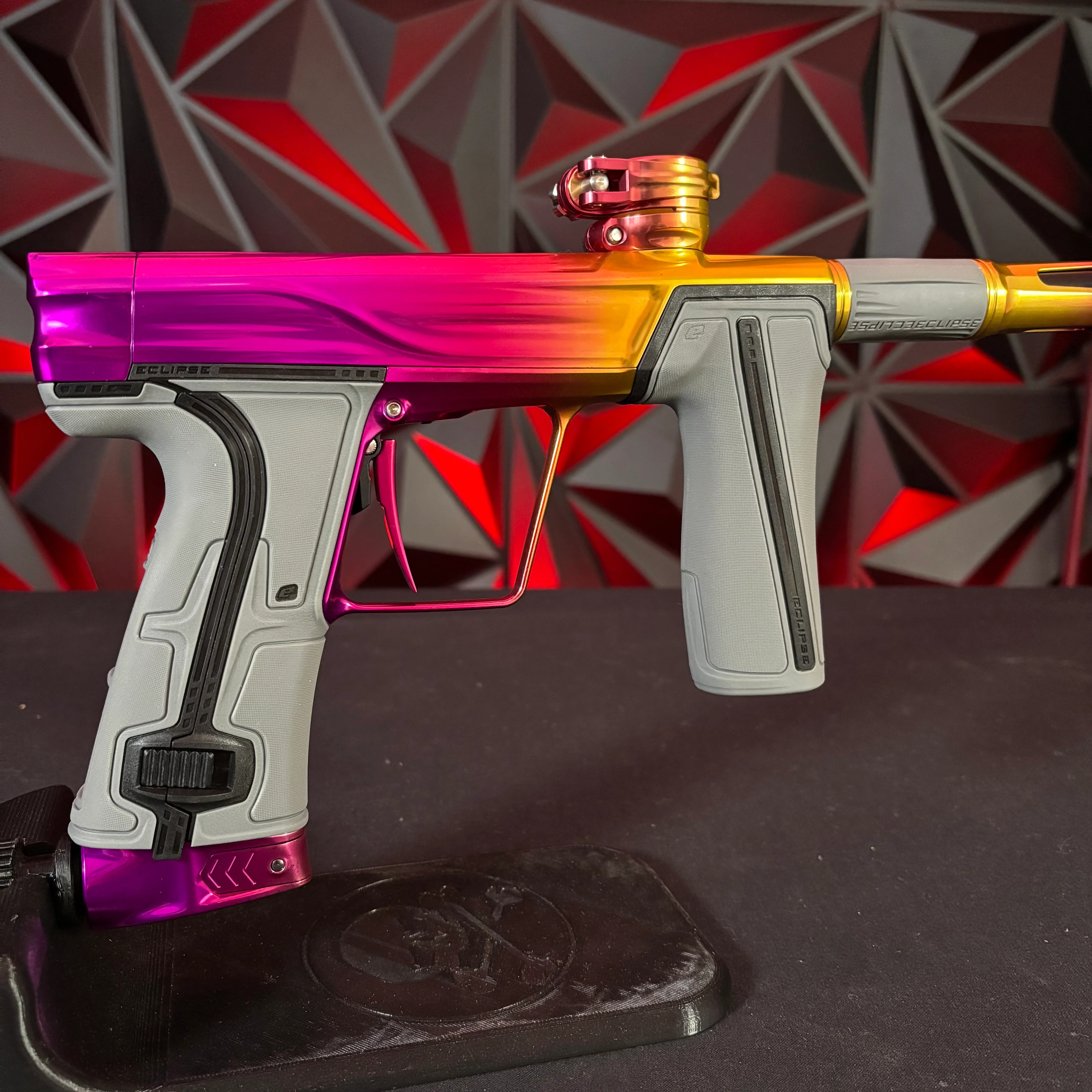 Planet Eclipse Geo R5 "Ultimate" Package Paintball Gun - Polished Starburst Fade w/ Grey Grip Kit - Image 2