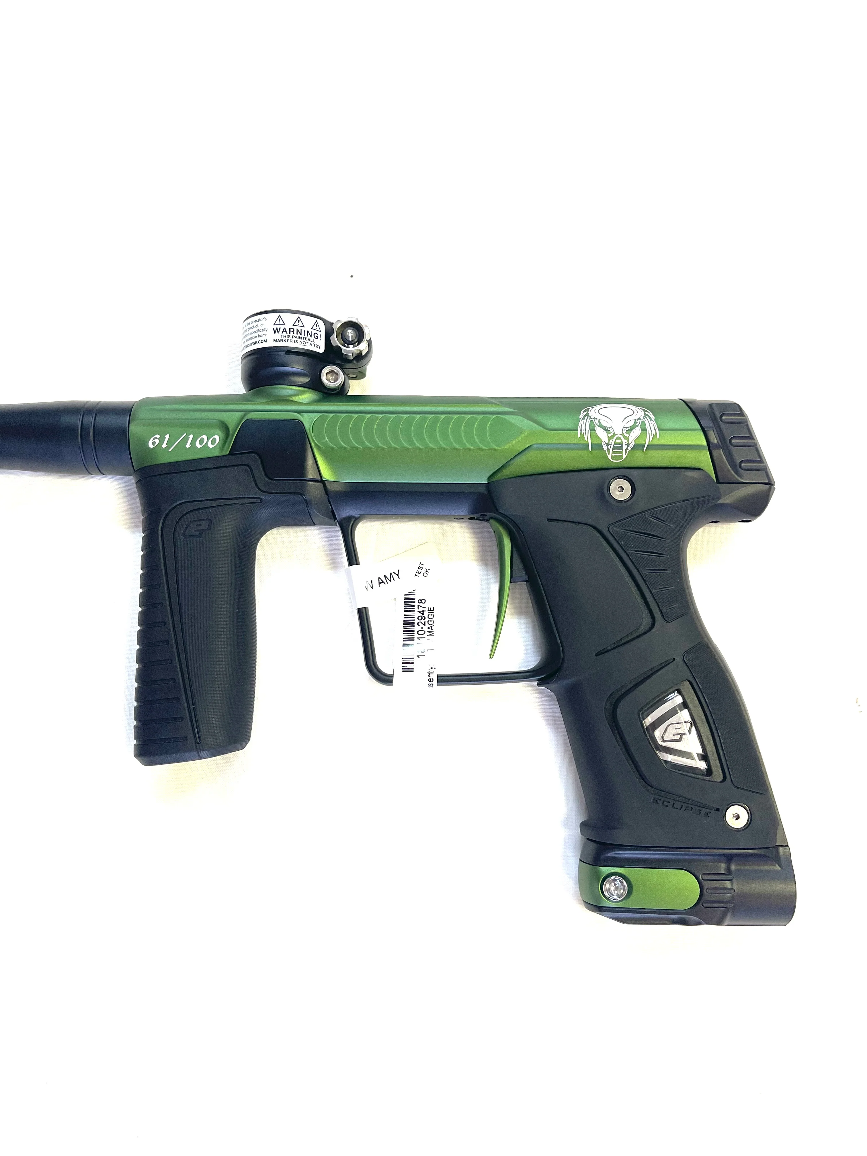 Planet Eclipse Gtek 170R Paintball Gun - LE Predator Green/Black Lazer (#61) - Image 3