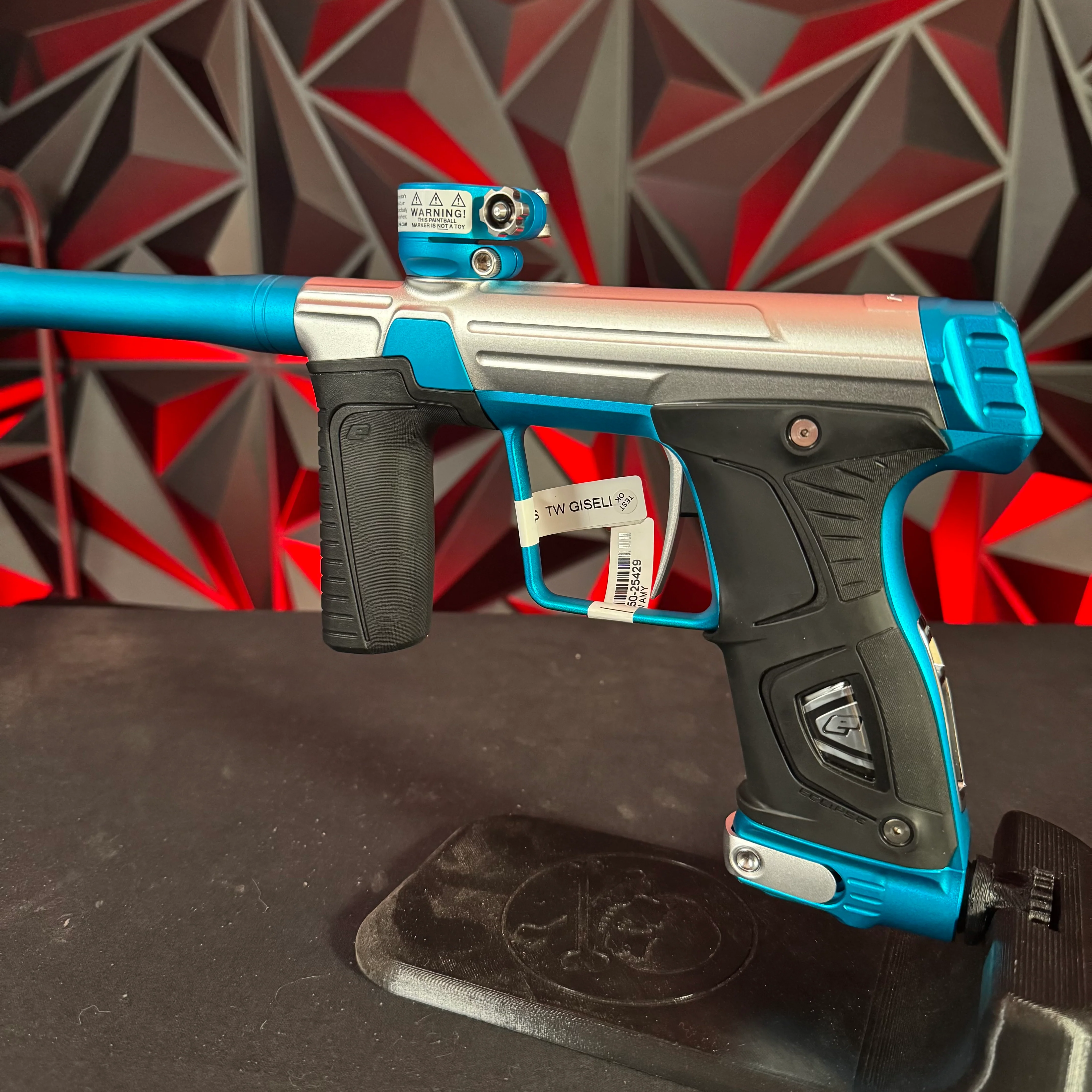 Planet Eclipse Gtek 170R Paintball Gun - Silver/Teal (New; discontinued model) - Image 4