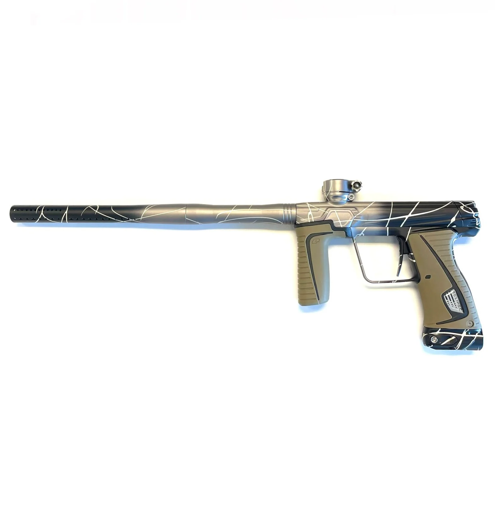 Planet Eclipse Gtek 180r ULTIMATE Paintball Gun - LE Black/Silver Splash Fade - Image 2