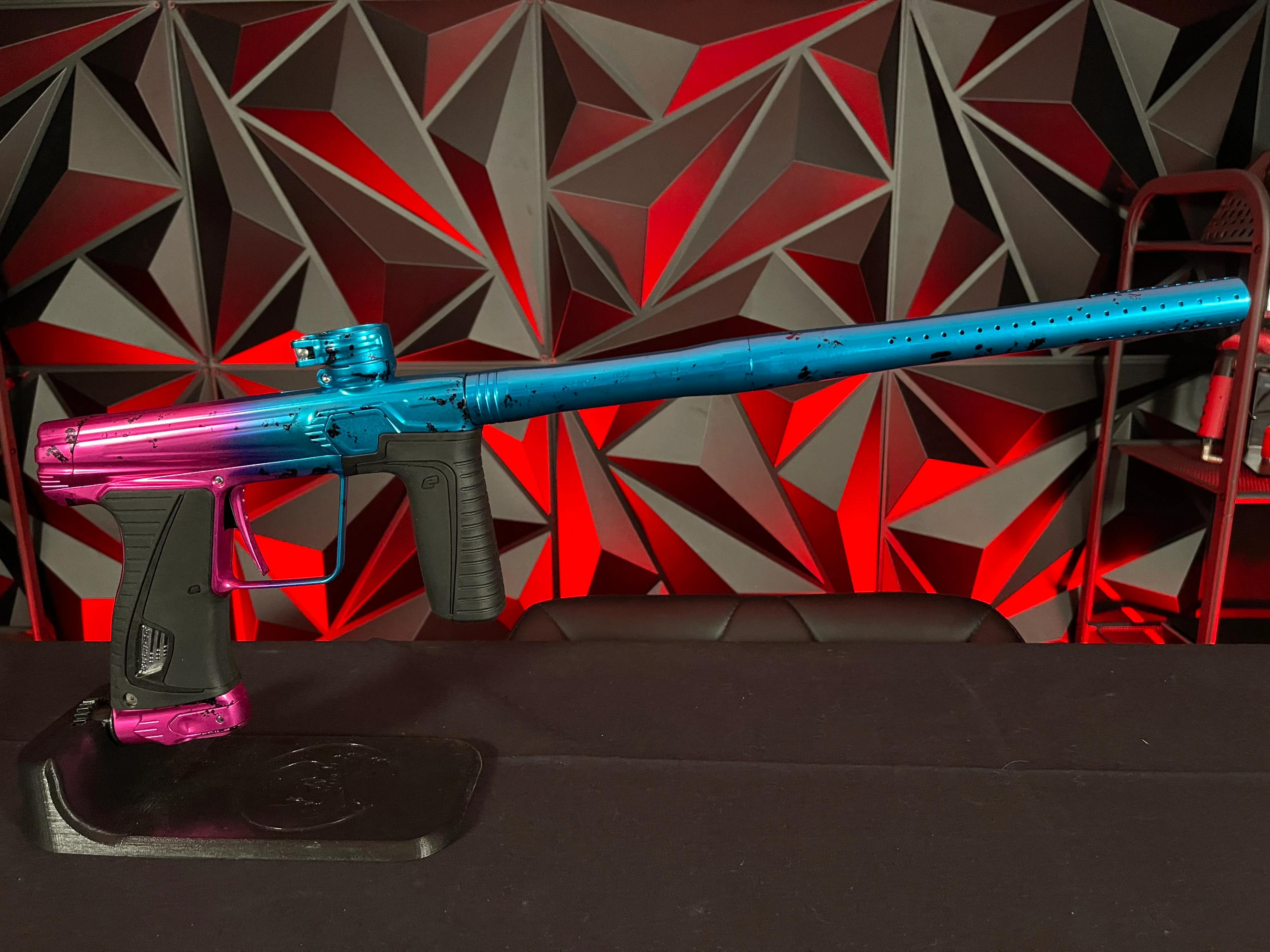 Planet Eclipse Gtek 180r ULTIMATE Paintball Gun - LE Pink/Blue Speckled Fade - Image 17