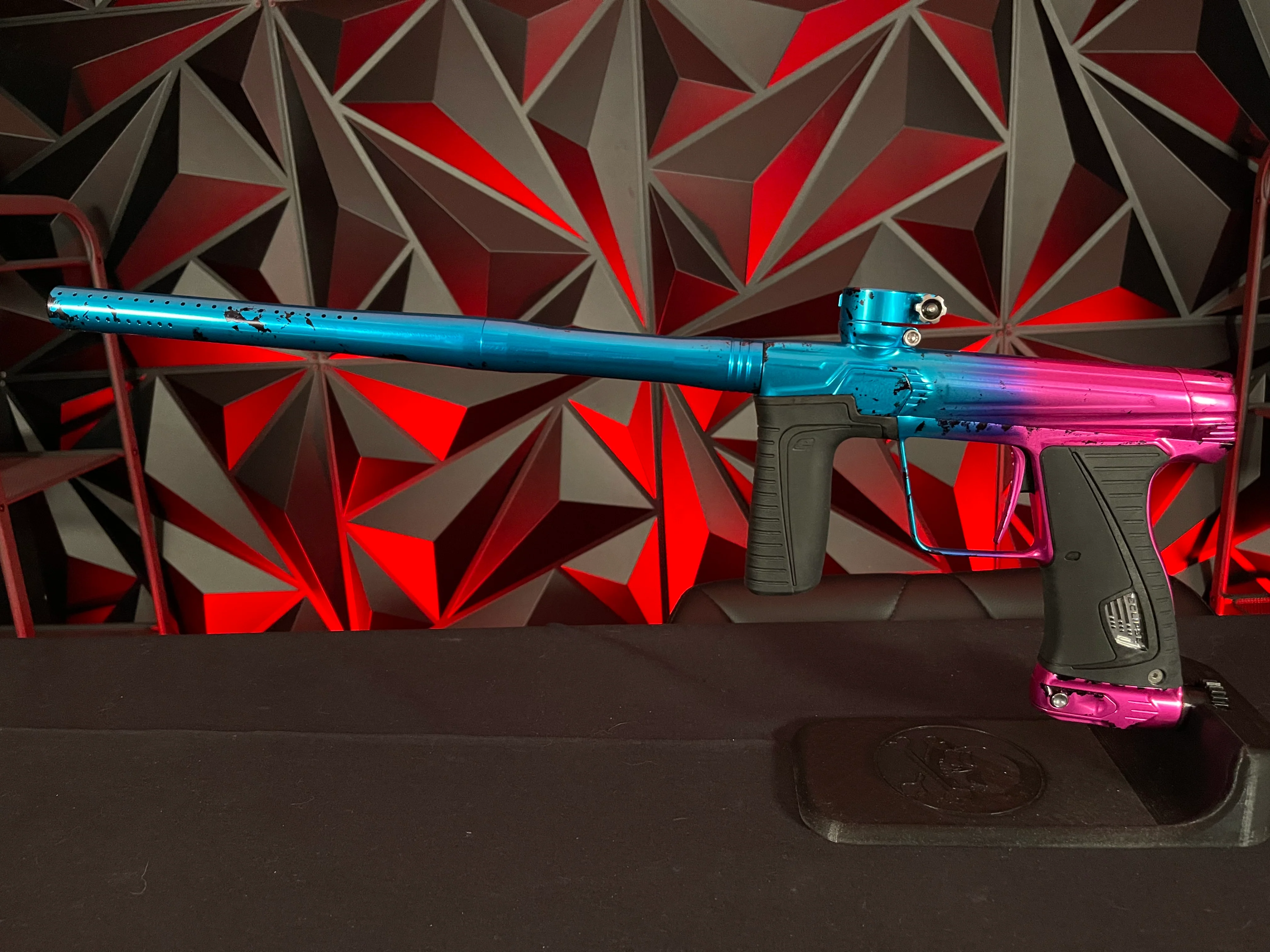 Planet Eclipse Gtek 180r ULTIMATE Paintball Gun - LE Pink/Blue Speckled Fade - Image 18