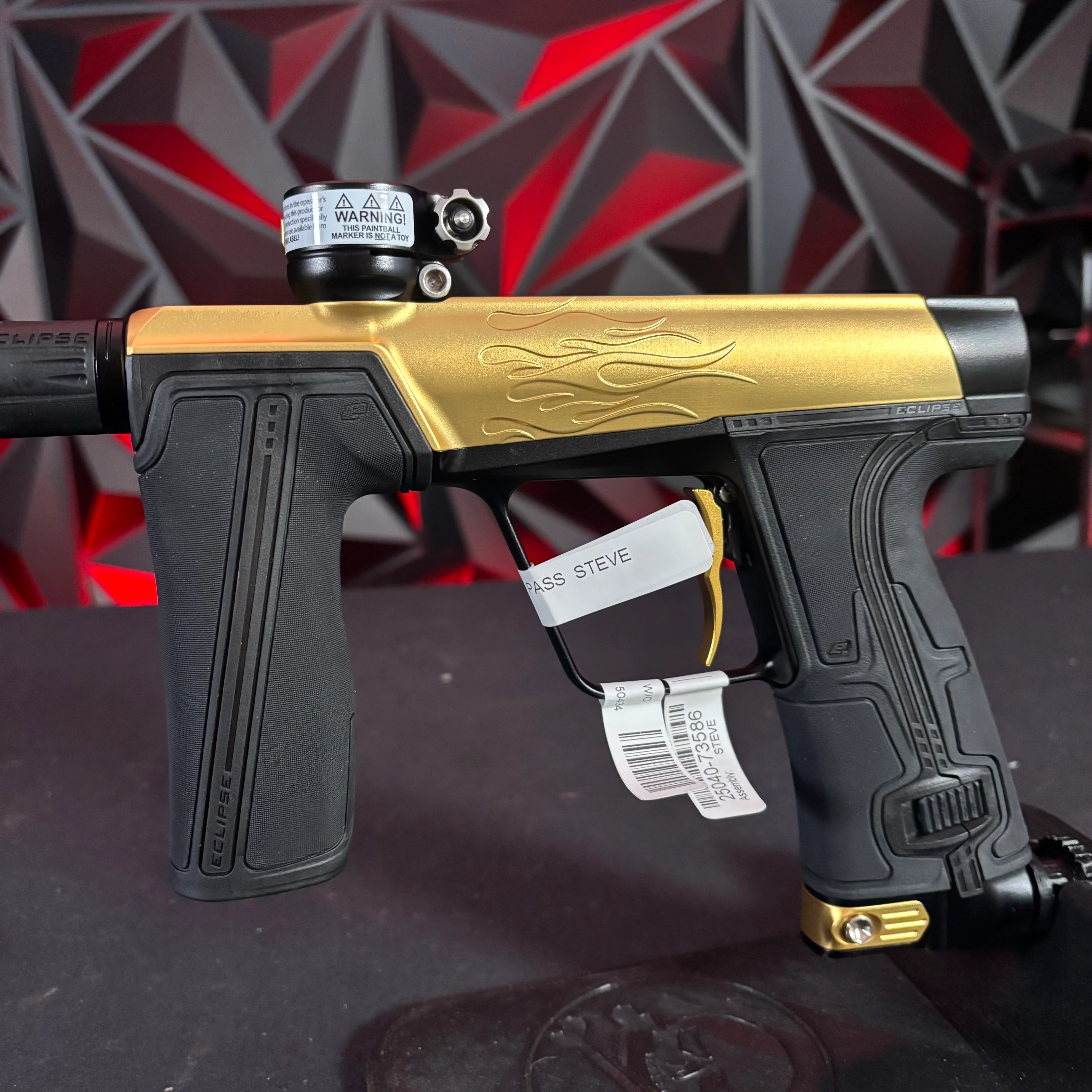 Planet Eclipse L/E Streamline CS3 Pro Paintball Gun Flames - Gold/Black - Image 5