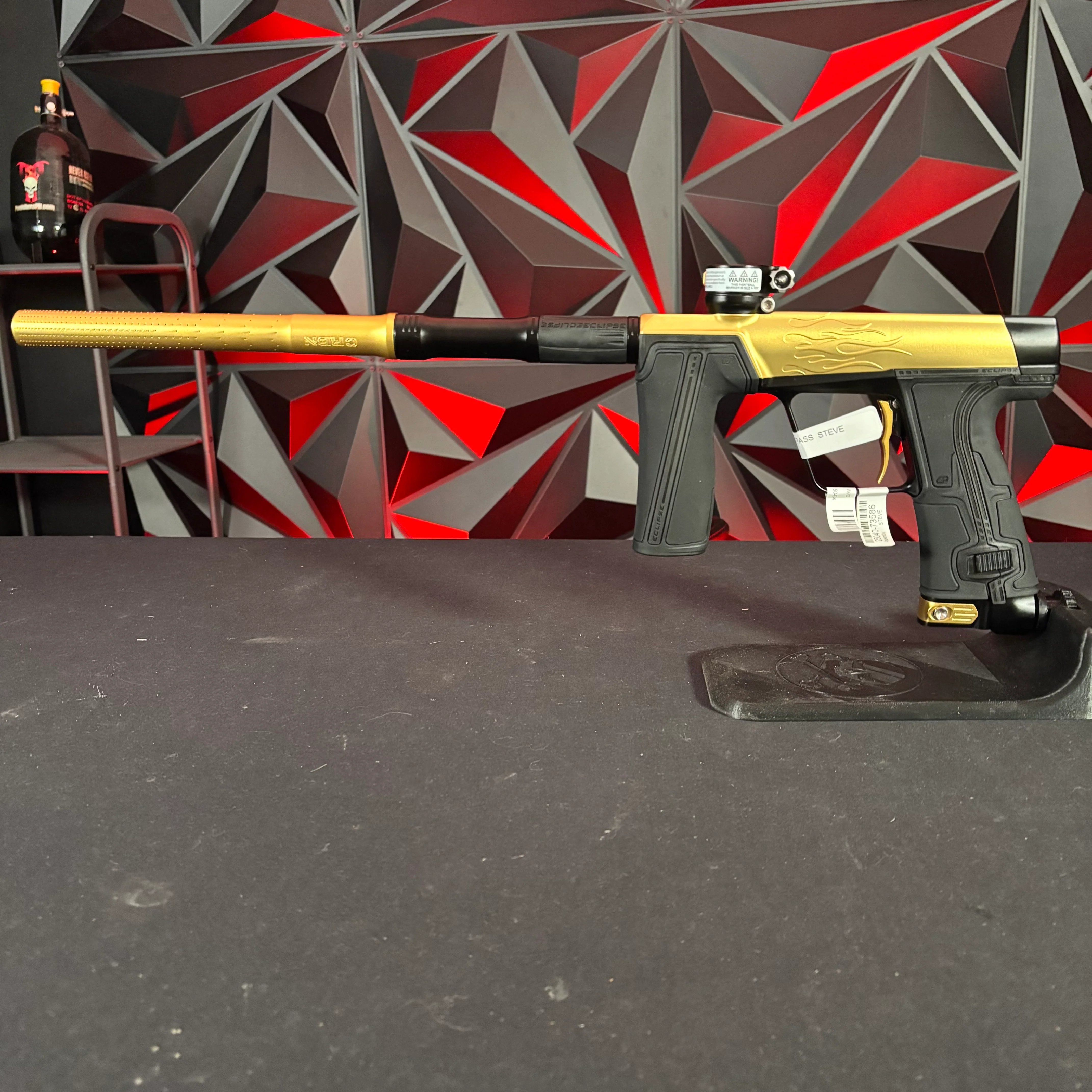 Planet Eclipse L/E Streamline CS3 Pro Paintball Gun Flames - Gold/Black - Image 7
