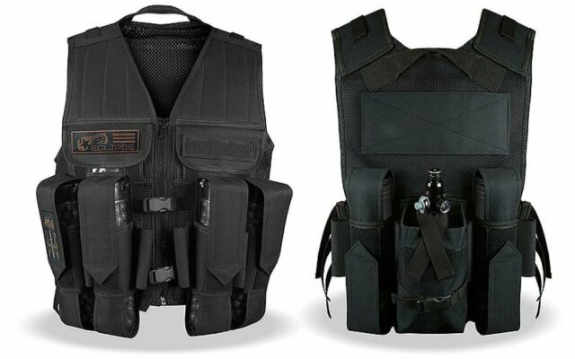 Planet Eclipse Tactical Load Paintball Vest - Black - Image 2