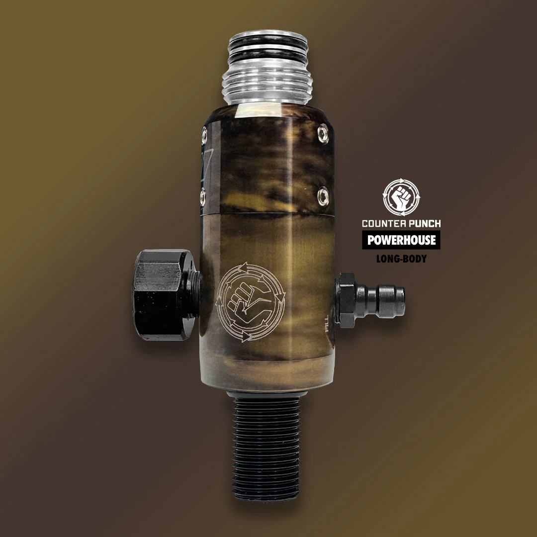 Powerhouse Counterpunch "Longbody" Tank Regulator - Acid Wash - Image 2