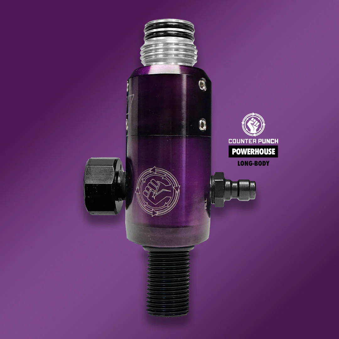 Powerhouse Counterpunch "Longbody" Tank Regulator - Acid Wash - Image 3