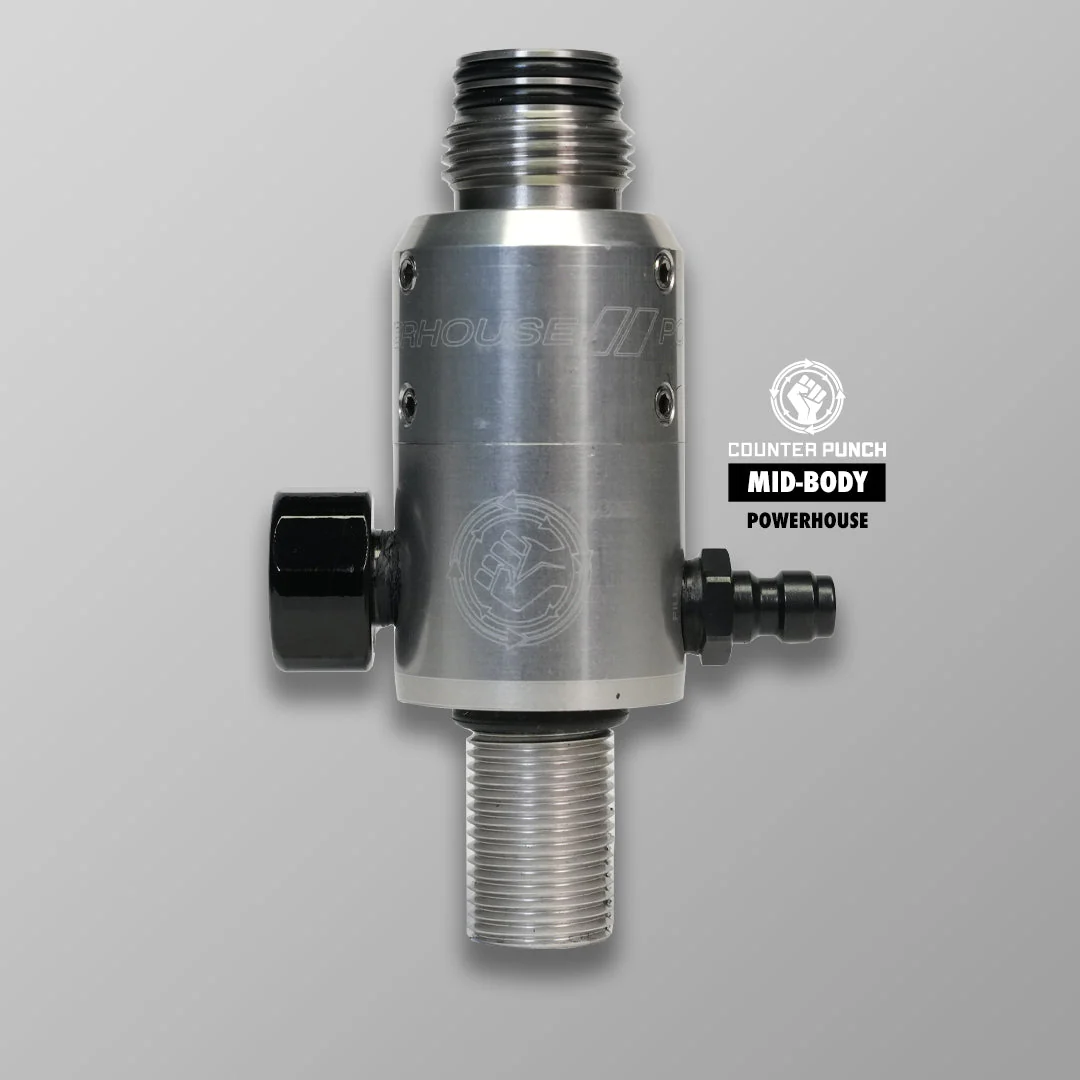Powerhouse Counterpunch "Mid Body" Tank Regulator - Standard Colors - Image 4