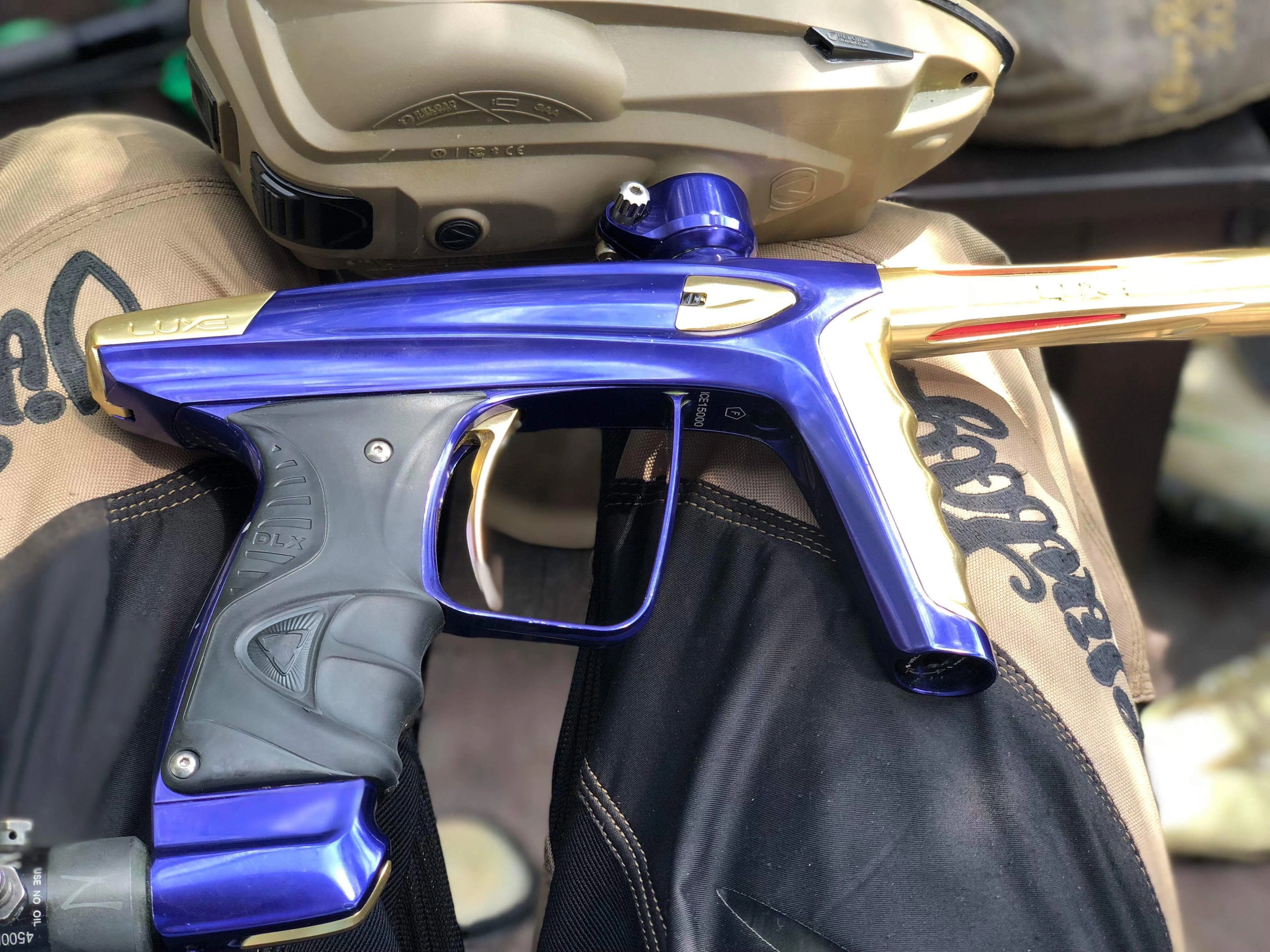 Purple/Gold Luxe Ice Paintball Marker - Image 3