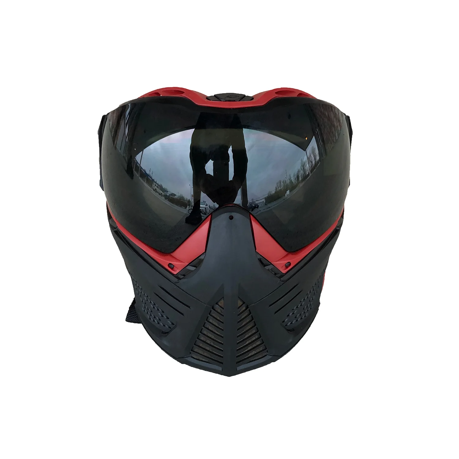 Push Unite Paintball Goggle - Red Out w/ Red Camo Strap - Image 3