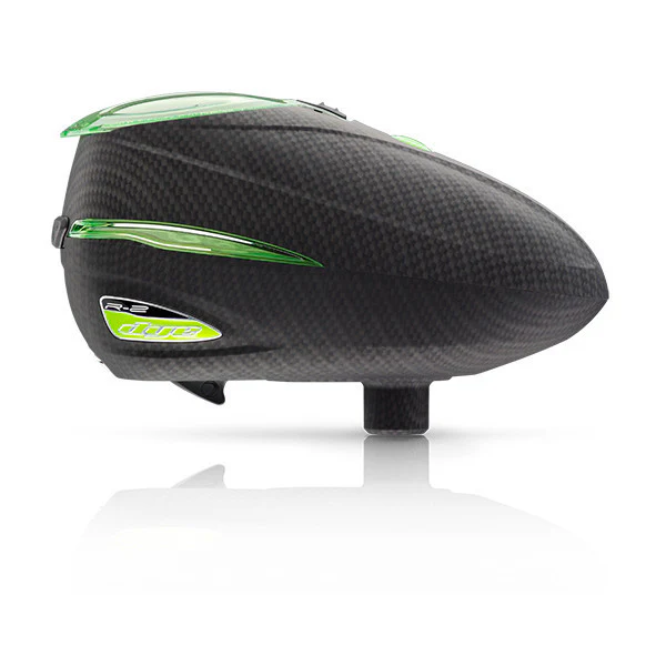Dye Rotor R2 Paintball Loader - Carbon/Lime - Image 2