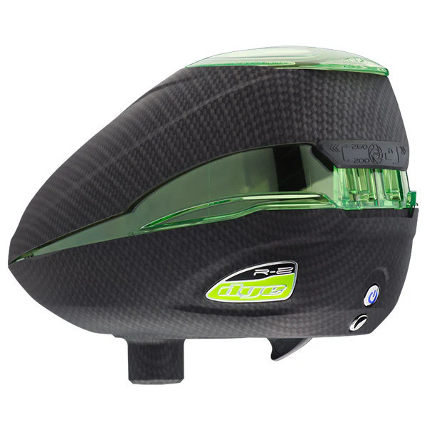 Dye Rotor R2 Paintball Loader - Carbon/Lime - Image 3